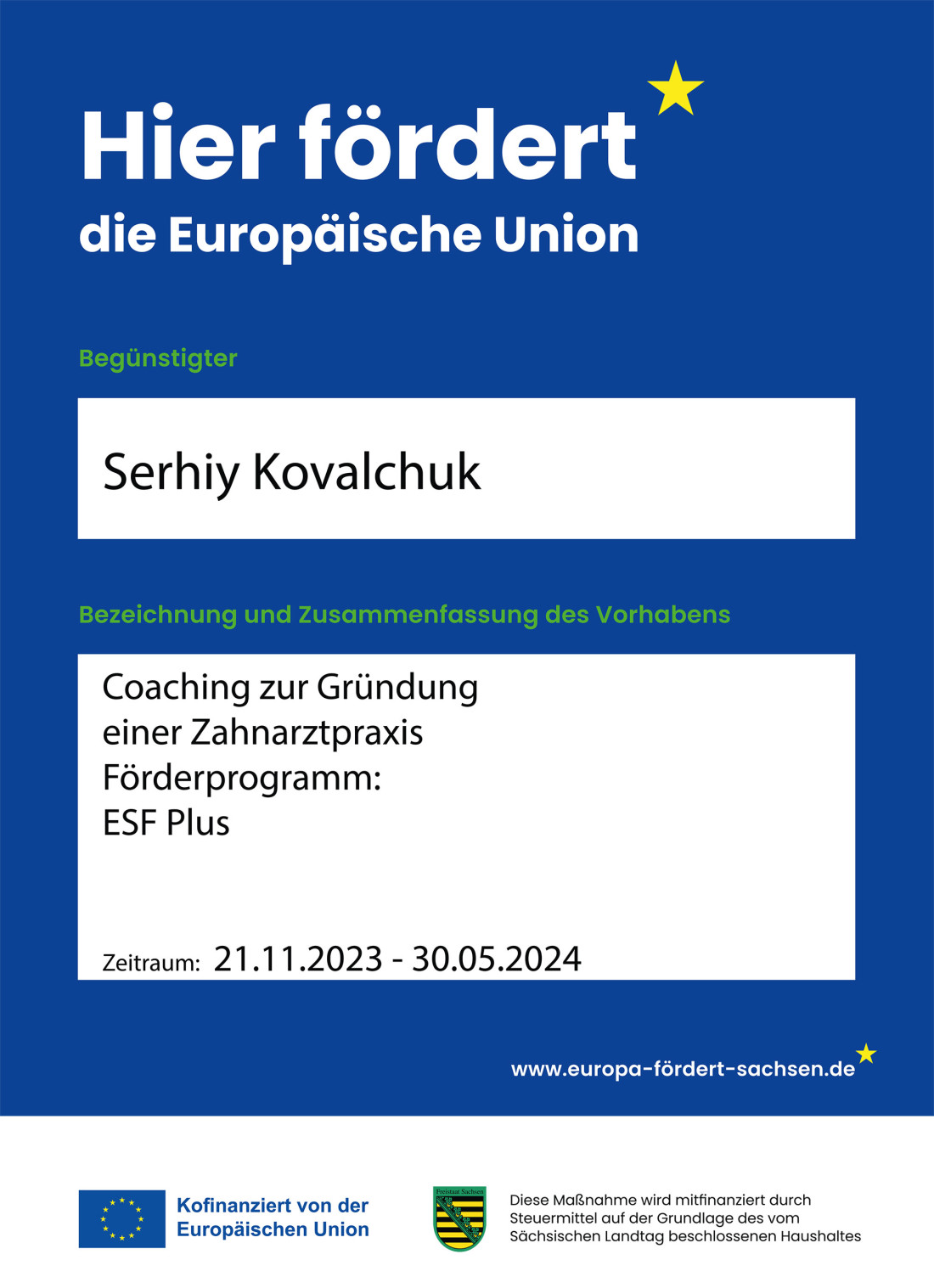a3 plakat SAB EU foerderung